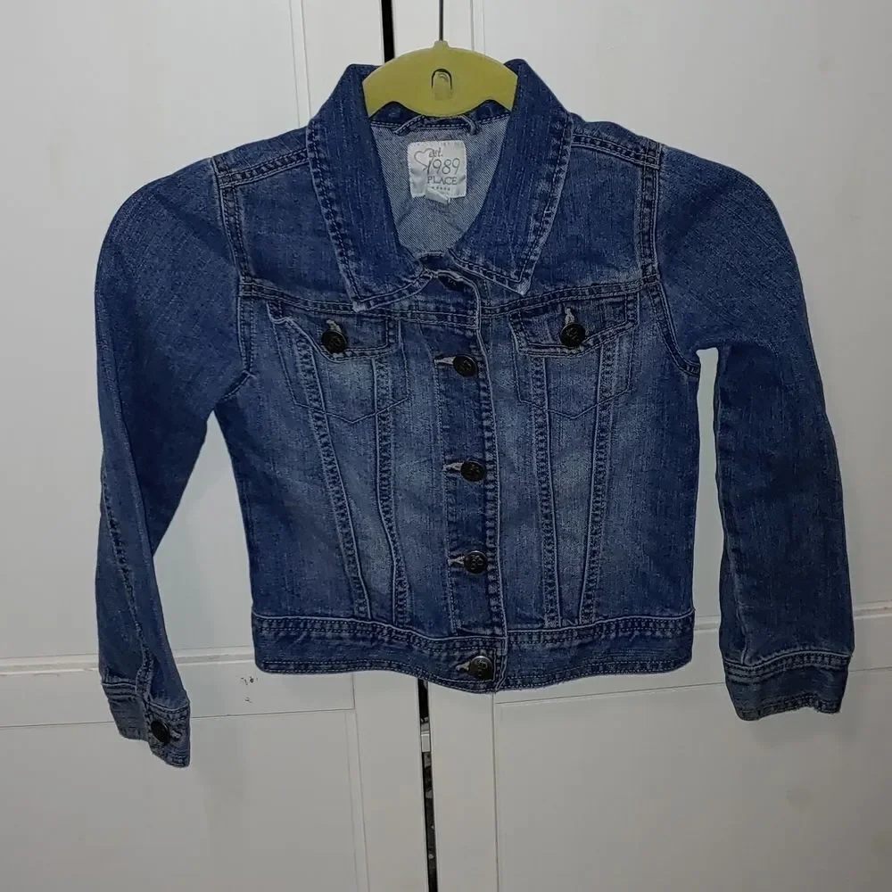 The Children's Place denim jean jacket Sz M (7/8)
